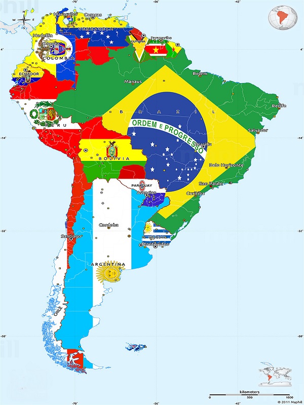 رزرو و خرید بلیط هواپیما به تمام کشورهای قاره آمریکای جنوبی