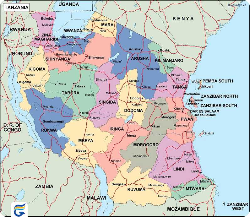 راهنمای سفر به تانزانیا 