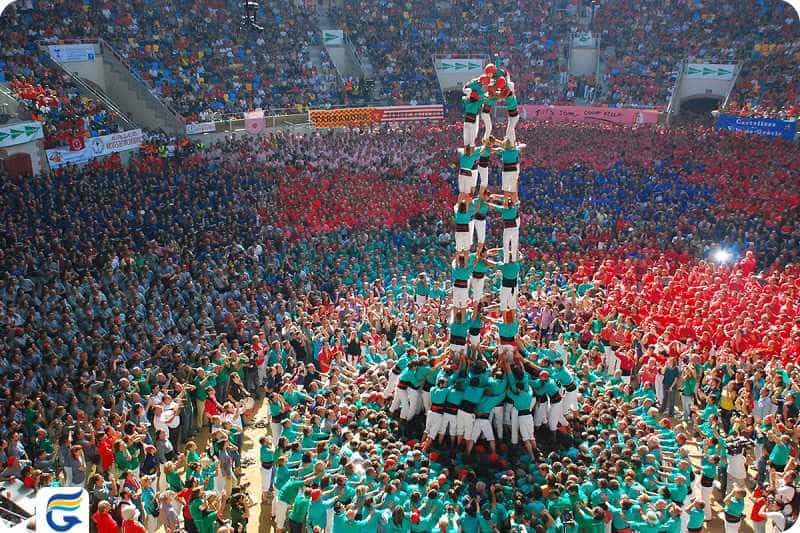 Celebrate the construction of the human tower جشن ساختن برج انسانی