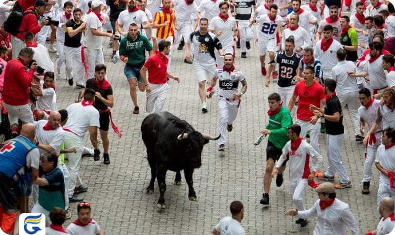 Celebration of San Fermin, Spain جشن سن فرمین اسپانیا