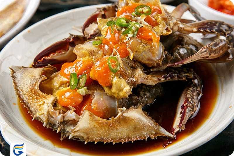Crab with soy sauce خرچنگ با سس سویا