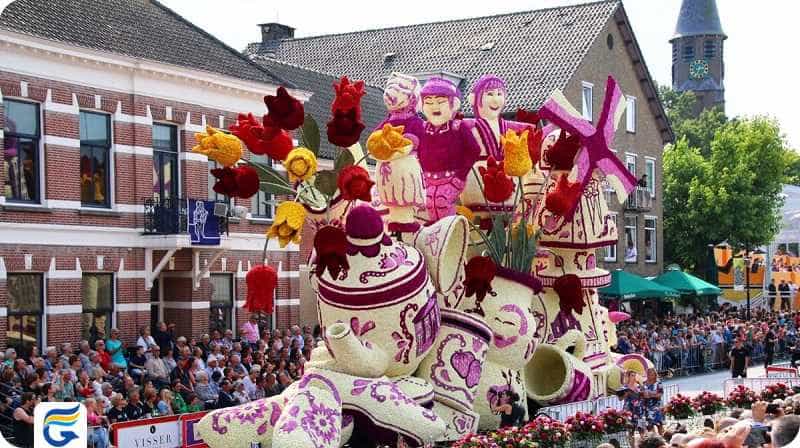 Flower Parade Festival in Zundert فستیوال رژه گل ها در زوندرت