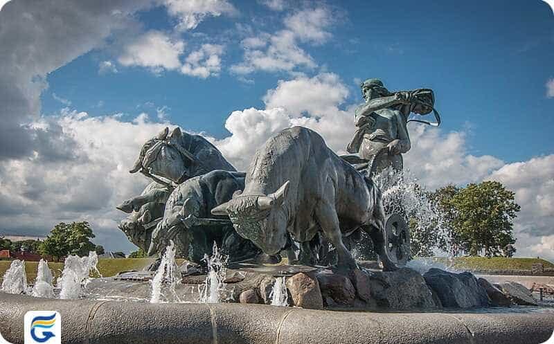 Gefion Fountain آبنما گفیون دانمارک