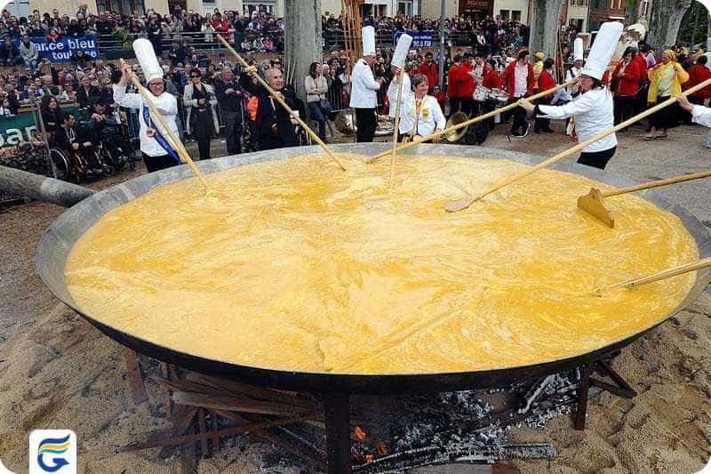 Giant omelet festival فستیوال املت غول آسا