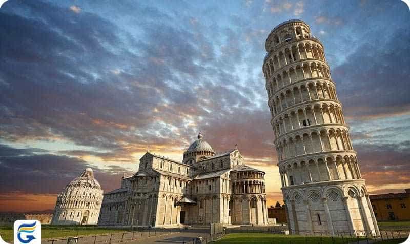Leaning Tower of Pisa برج کج پیزا ایتالیا