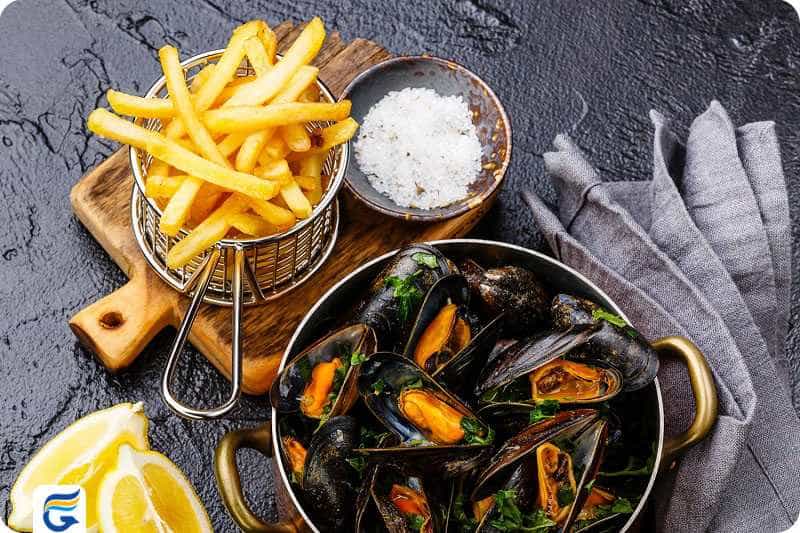 Moules Frite صدف یا مول فریت