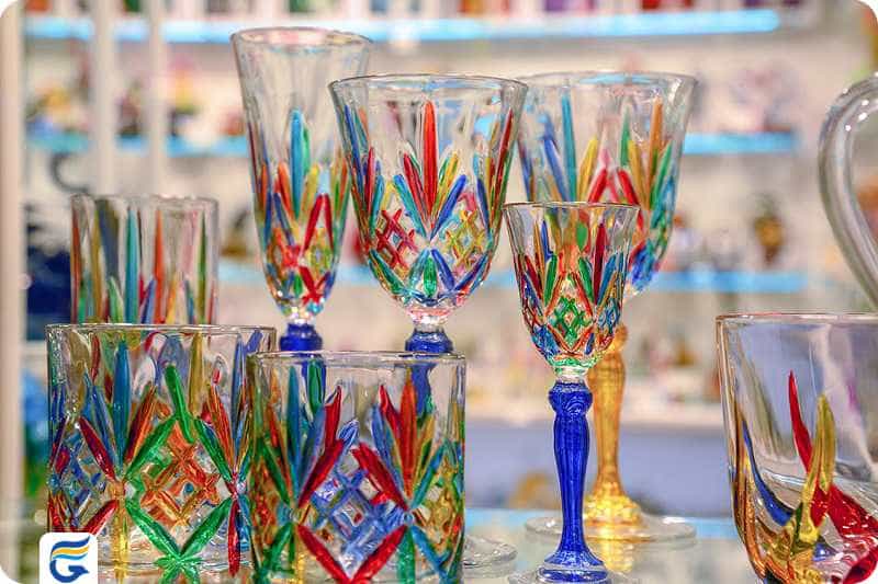 Murano glass شیشه های مورانو