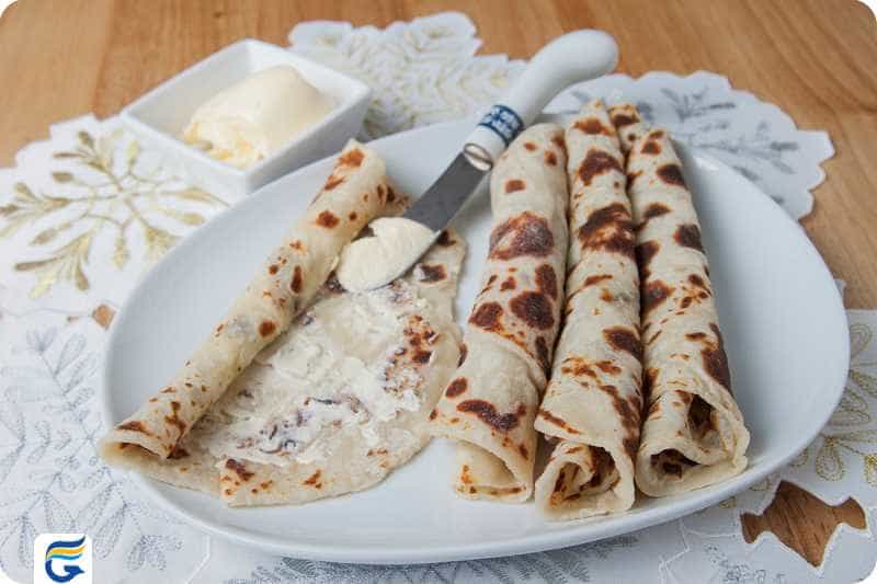 Potato lefse سیب زمینی لفسه