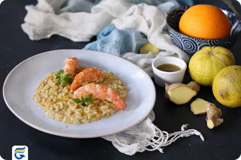 Risotto Scampi e Limone ریزیتو اسکامپی و لیمو