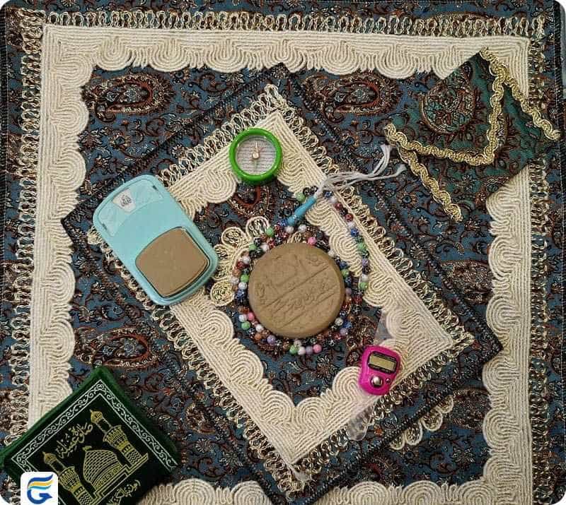 Seal, rug and rosary مهر و سجاده و تسبیح