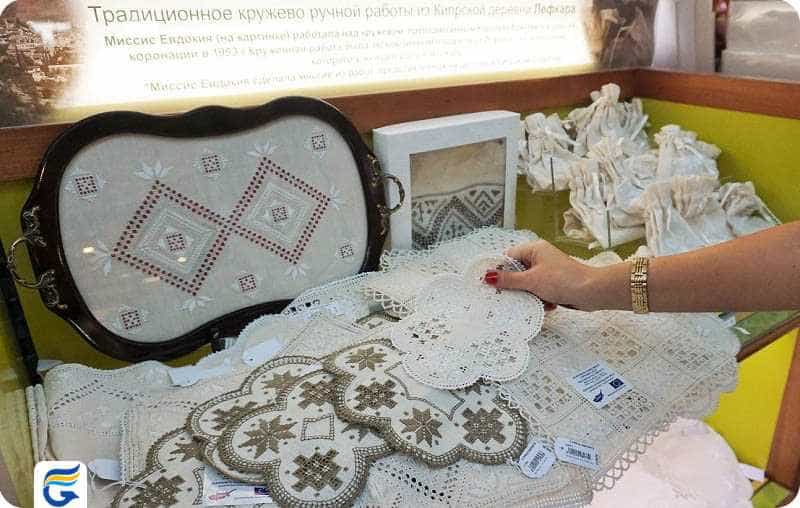 Traditional Cyprus embroidery and lace گلدوزی و توری دوزی سنتی قبرس