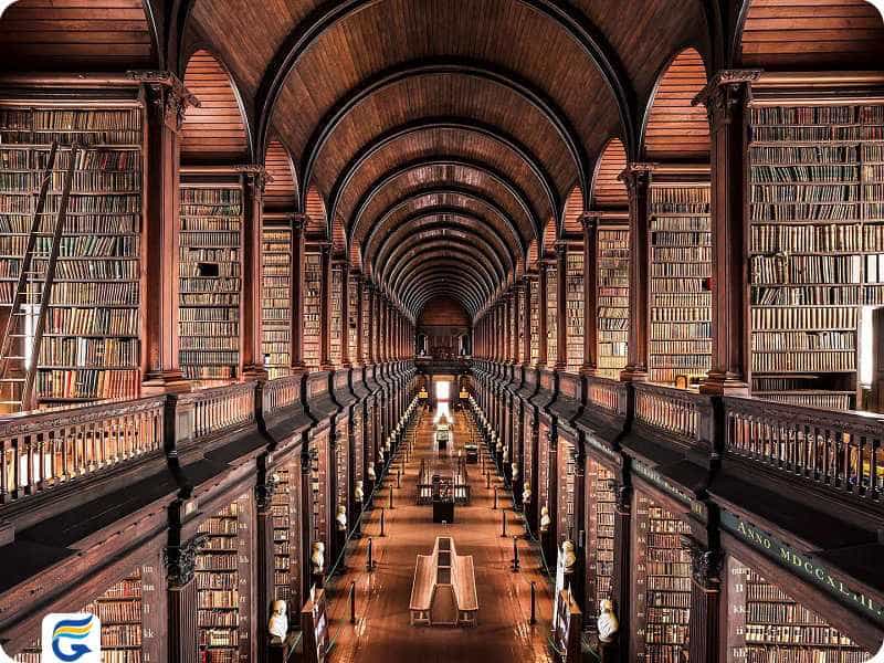 Trinity College Library کتابخانه کالج ترینیتی ایرلند