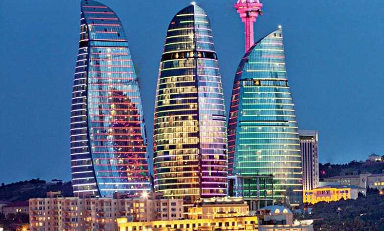 برج های شعله آذربایجان باکو