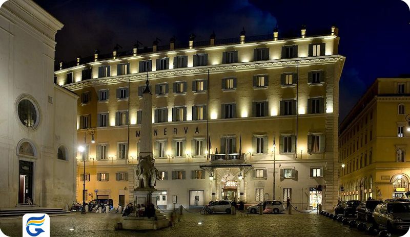 هتل گرند د لا مینروا رم ایتالیا - ارزانترین هتل 5 ستاره ایتالیا رم