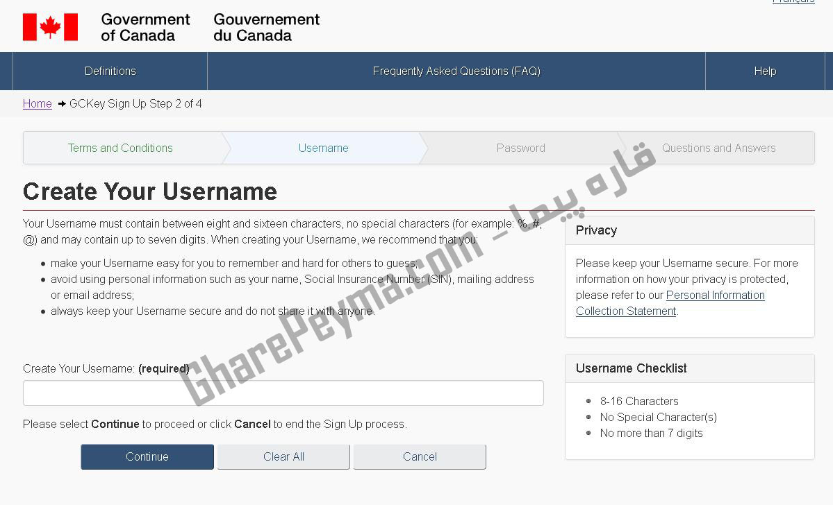 آموزش نحوه ساخت اکانت Mycic برای ویزای آنلاین کانادا