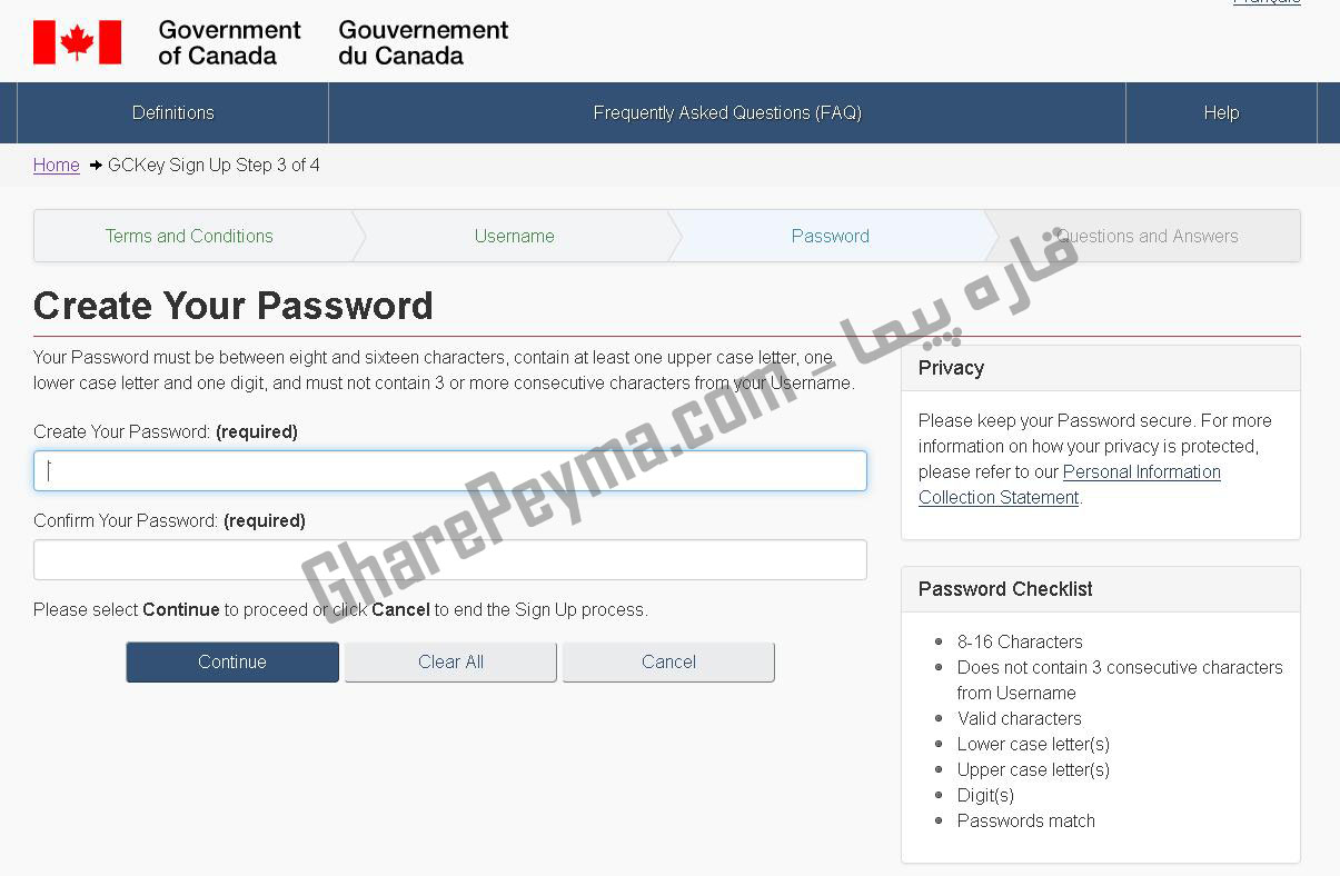 آموزش نحوه ساخت اکانت Mycic برای ویزای آنلاین کانادا