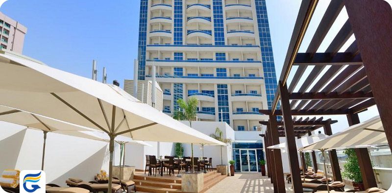 هتل گلدن سندز شارجه golden sands hotel sharjah - ارزانترین هتل 4 ستاره در شارجه - اجازه آپارتمان در شارجه