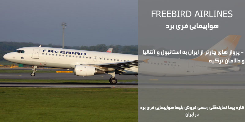 نمایندگی رسمی فروش بلیط هواپیمایی فری برد Freebird Airlines